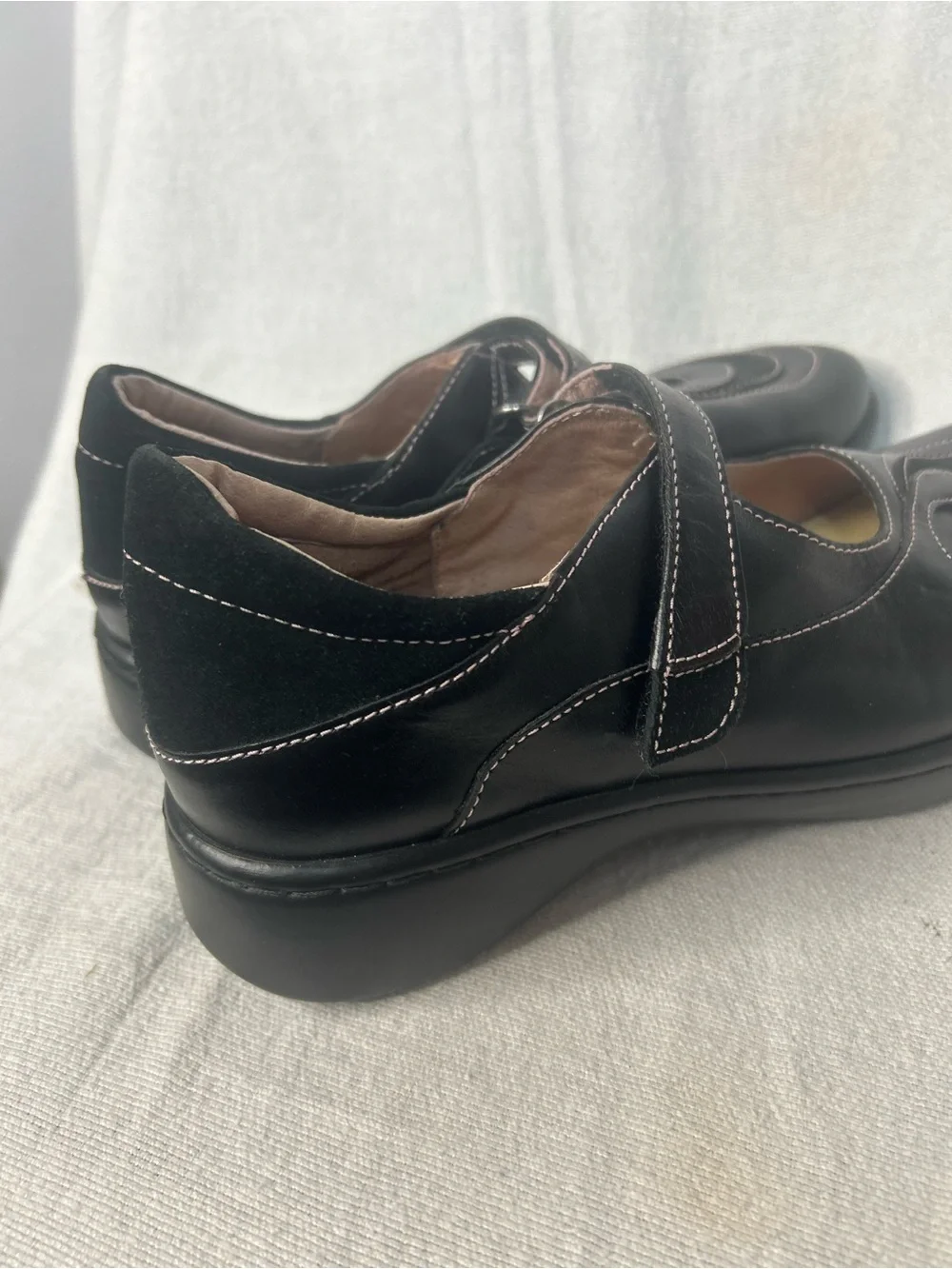 Naot Black Leather Mary Jane Comfort Shoes